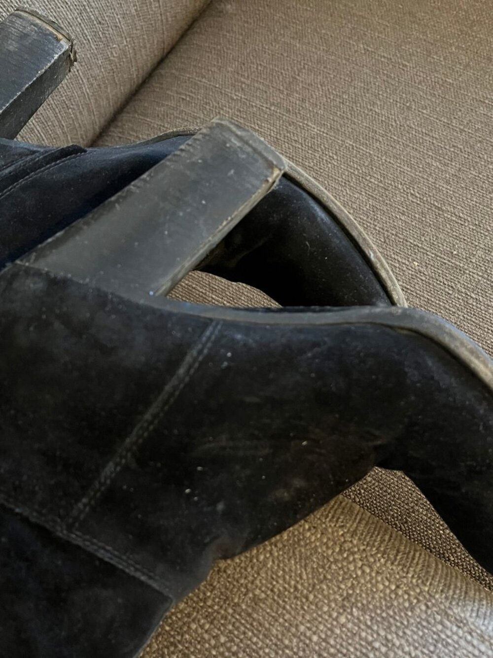 Prada suede boots black size 39 - Picture 5 of 7